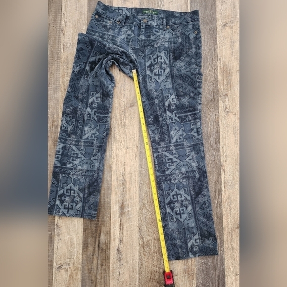 Ralph Lauren LRL Western Jeans Boho Tribal Southwestern Aztec Print Sz 12 - Y2K - Picture 7 of 7